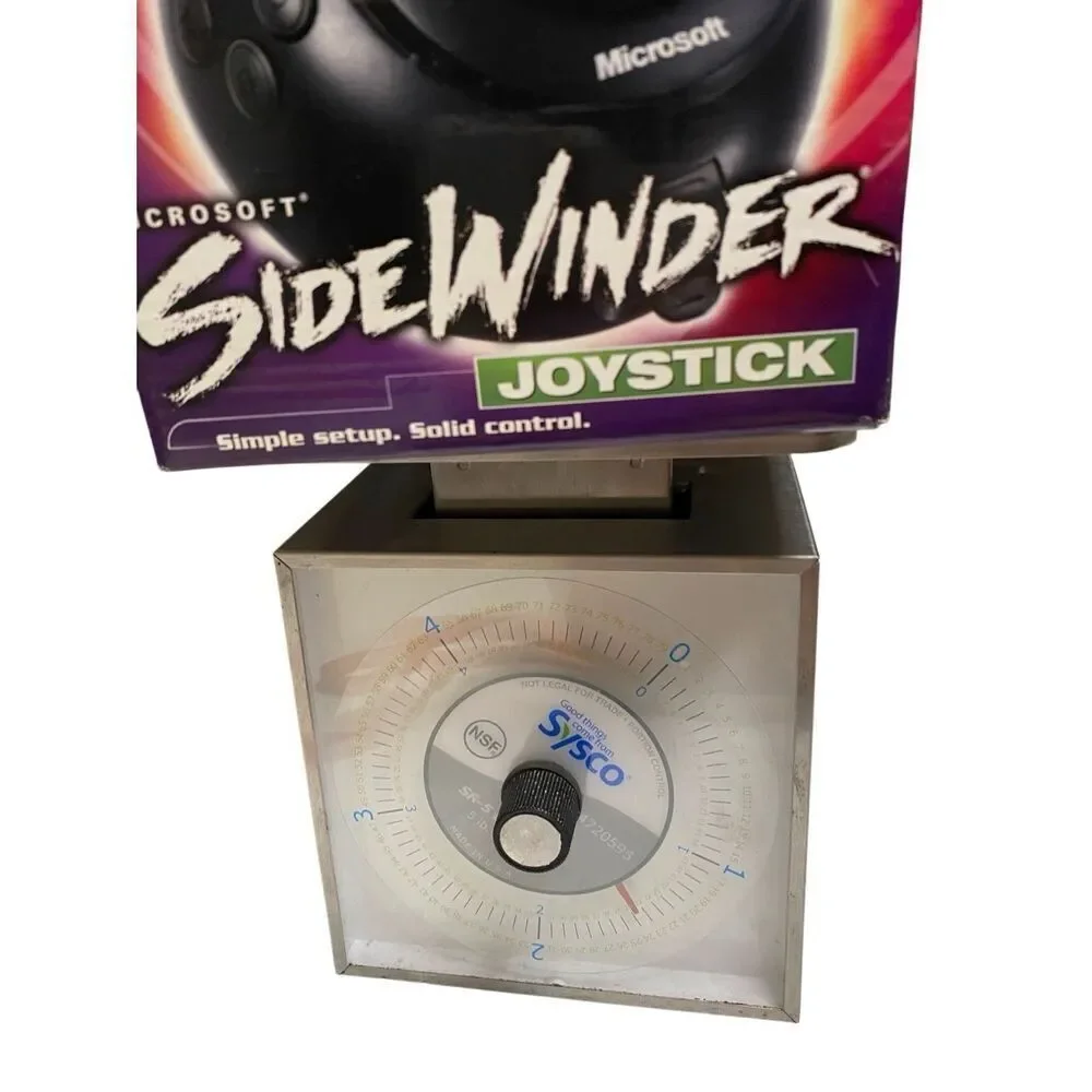 Microsoft SideWinder USB Joystick With Original Box Untested Vintage Gaming